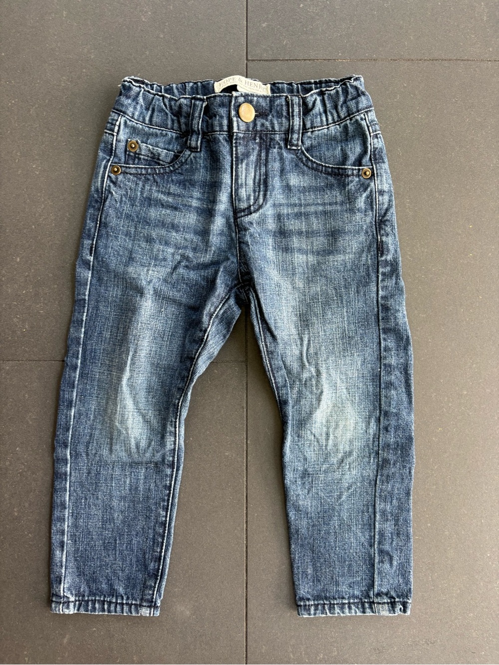 Hope & Henry organic cotton jeans, 3T
